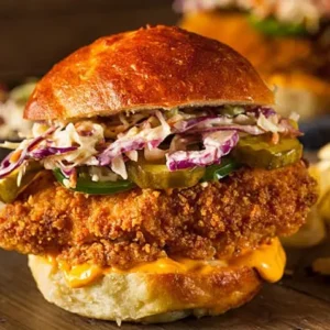 fried chicken burger